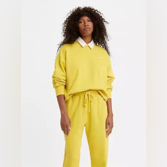 Chartreuse yellow green sweatshirt from Levi’s size medium - Picture 5 of 7